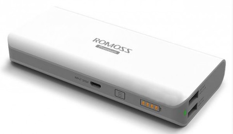 Портативное зарядное устройство Power Bank ROMOSS Sailing 5/Samsung SDI (13000mAh 2 USB 2.1A+1.0 А) (Белый)