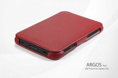 Фото Кожаный чехол SGP Gariz (текстур.красный) для Galaxy Tab на vchehle.ua