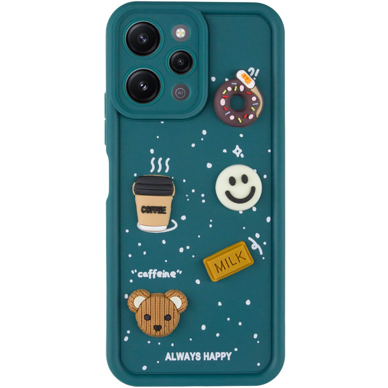 Фото Чехол TPU Toys Case для Xiaomi Redmi 12 (Pine Green / Always Happy) на vchehle.ua