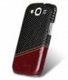 Фото #Кожаная накладка Melkco Mix and Match для Samsung i9300 Galaxy S3 (Black Snake / Vintage red) в магазине vchehle.ua