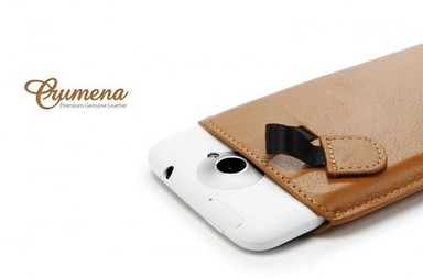 Фото # Кожаный чехол (футляр) SGP Crumena Leather Pouch Series для HTC One X/Evo 4G (Коричневый / Brown) в магазине vchehle.ua