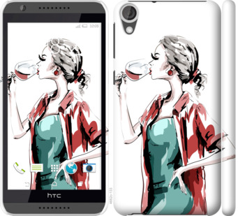 

Чехол Девушка с бокалом для HTC Desire 820 841451