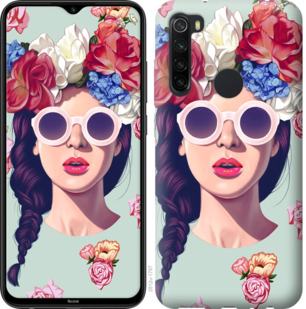 

Чохол Дівчина з квітами на Xiaomi Redmi Note 8 778725