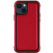 Чехол PC+TPU+Metal K-DOO MARS Series для Apple iPhone 13 (6.1") (Carbon Red)