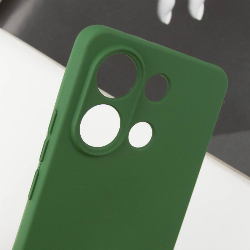 Чехол Silicone Cover Lakshmi Full Camera (AA) для Xiaomi Redmi Note 13 5G (Зеленый / Dark green) в магазине vchehle.ua