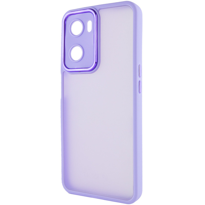 TPU+PC чехол Accent для Oppo A57s / A77s (White / Purple)