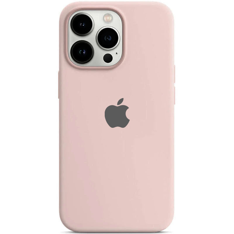 Чехол Silicone Case Full Protective (AA) для Apple iPhone 15 Pro (6.1") (Розовый / Chalk Pink)