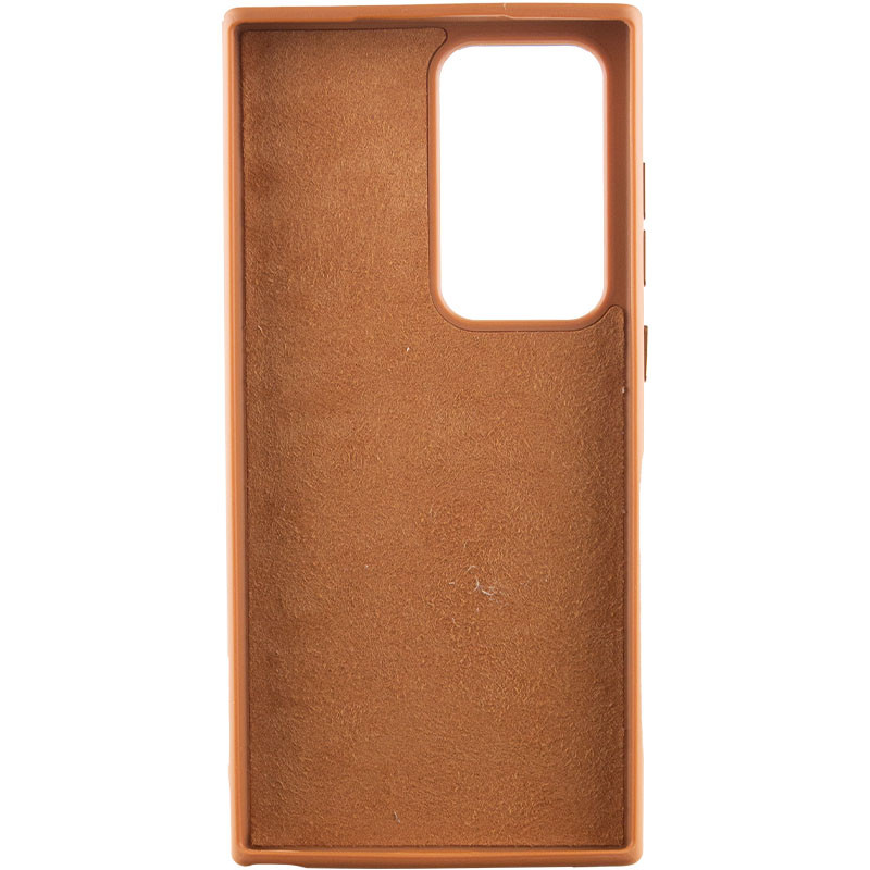 Фото Шкіряний чохол Bonbon Leather Metal Style на Samsung Galaxy S22 Ultra (Коричневий / Brown) в маназині vchehle.ua