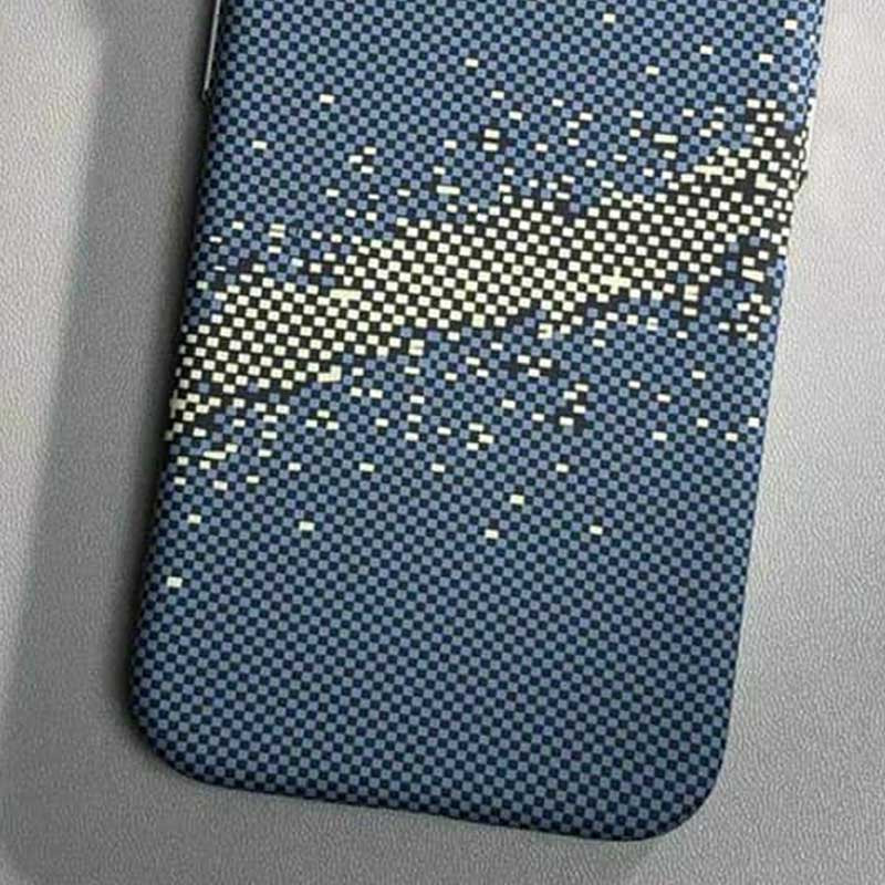 Фото Пластиковая накладка Kevlar with Magnetic Safe для Apple iPhone 16 (6.1") (Blue) на vchehle.ua