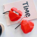 Силиконовый футляр Heart series для наушников AirPods 1/2 (Красный) в магазине vchehle.ua
