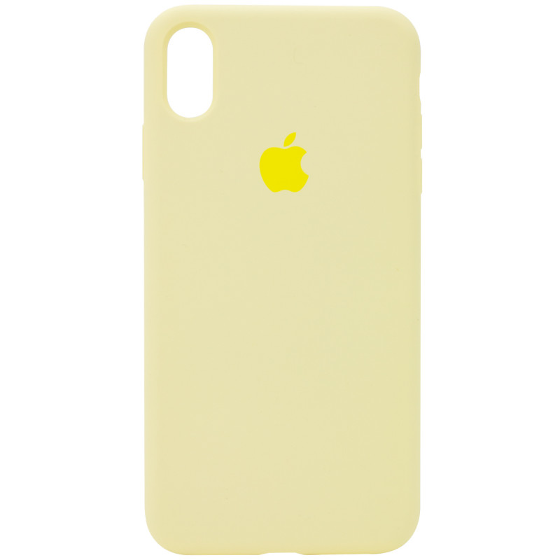 Чехол Silicone Case Full Protective (AA) для Apple iPhone XR (6.1") (Желтый / Mellow Yellow)