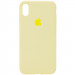 Чехол Silicone Case Full Protective (AA) для Apple iPhone XR (6.1") (Желтый / Mellow Yellow)