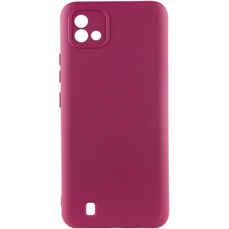 Чохол Silicone Cover Lakshmi Full Camera (A) на Realme C11 (2021) (Бордовий / Marsala)