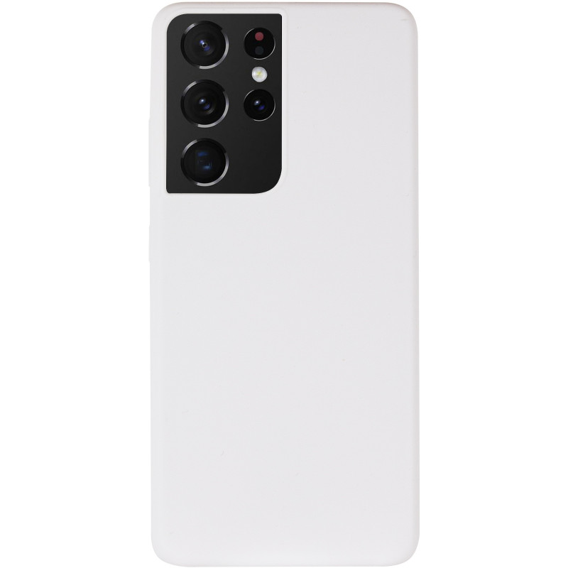 Фото Чехол Silicone Cover Lakshmi (AA) для Samsung Galaxy S21 Ultra (Белый / White) на vchehle.ua