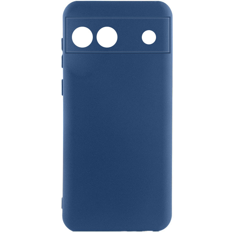 Чохол Silicone Cover Lakshmi Full Camera (A) на Google Pixel 6a (Синій / Navy Blue)