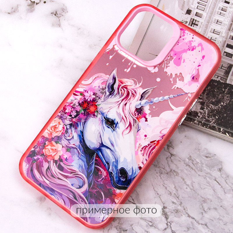 Фото TPU+PC чехол TakiTaki Magic glow для Xiaomi Poco X5 Pro 5G / Redmi Note 12 Pro 5G (Unicorn / Pink) на vchehle.ua