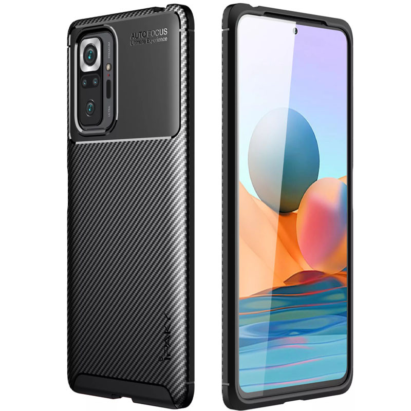 TPU чохол iPaky Kaisy Series на Xiaomi Redmi Note 10 Pro / 10 Pro Max (Чорний)
