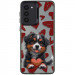 TPU+PC чехол TakiTaki Love magic glow для Samsung Galaxy S23+ (Lovely dog / Black)