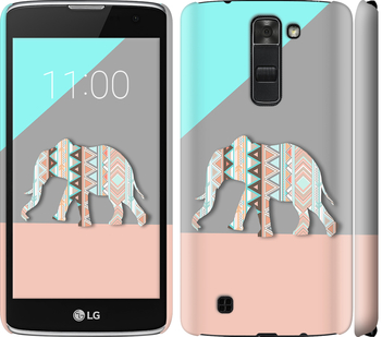 

Чехол Узорчатый слон для LG K7 224711