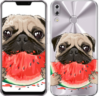 

Чохол Мопс і кавун на Asus Zenfone 5 ZE620KL 843950