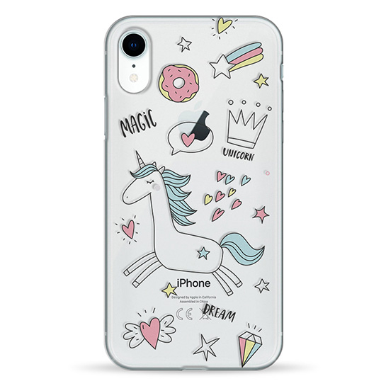 Чехол Pump Transperency для Apple iPhone XR (6.1") (Magic Dream Unicorn)