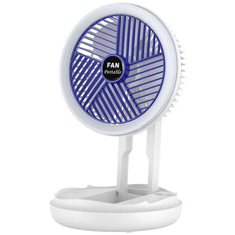 Настільний складаний вентилятор Folding Fan 2in1 with Night Light