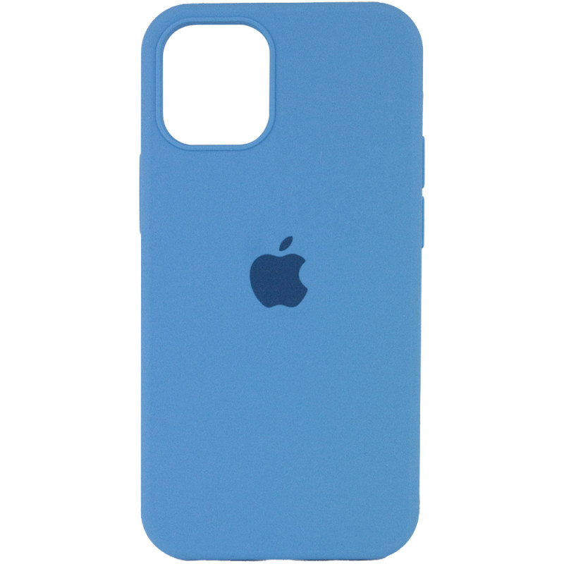 Чохол Silicone Case Full Protective (AA) на Apple iPhone 13 Pro (6.1") (Эстетический дефект / Блакитний / Cornflower)