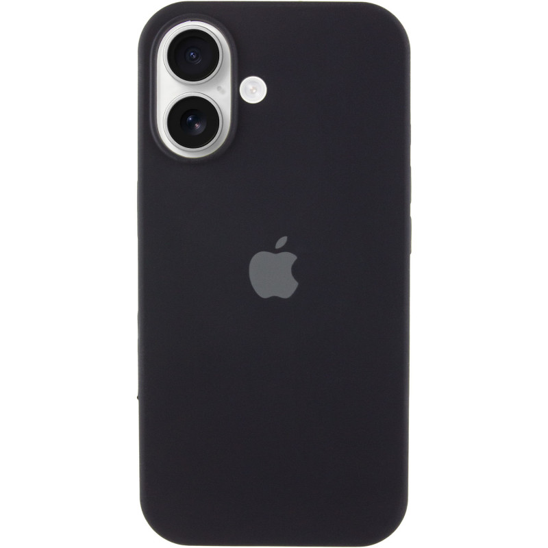 Чехол Silicone Case Full Protective (AA) для Apple iPhone 16 Plus (6.7") (Черный / Black)