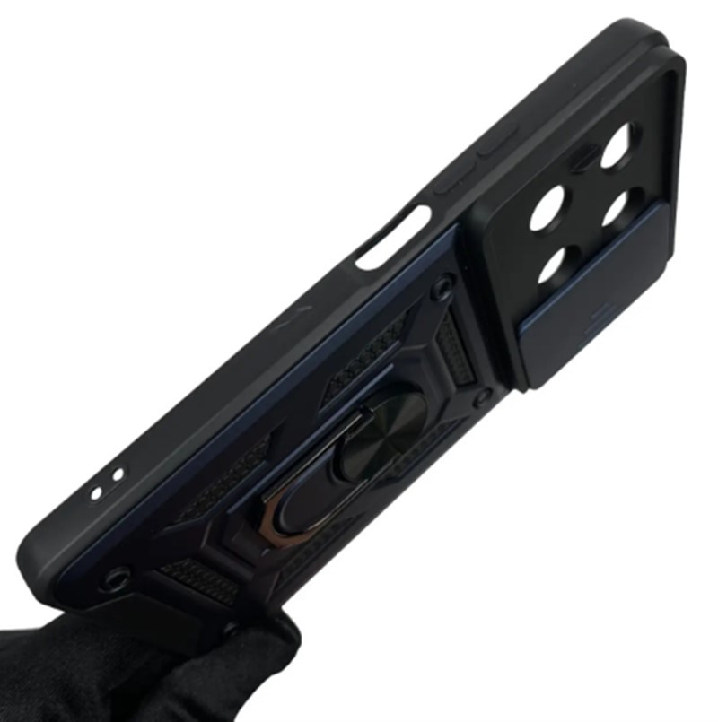 Фото Ударостійкий чохол Camshield Serge Ring на Xiaomi Redmi Note 13 5G (Синій) в маназині vchehle.ua