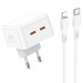 МЗП Borofone BA76A Source PD35W (2USB-С) + кабель Type-C to Lightning