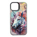 TPU+PC чехол TakiTaki Magic glow для Apple iPhone 15 (6.1") (Unicorn / Pink / Purple)