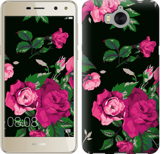 

Чохол Троянди на чорному тлі на Huawei Y5 2017 547129