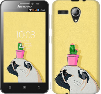 

Чохол Мопс з кактусом на Lenovo A606 795498