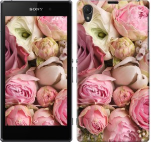 Чехол Розы v2 для Sony Xperia Z1 C6902