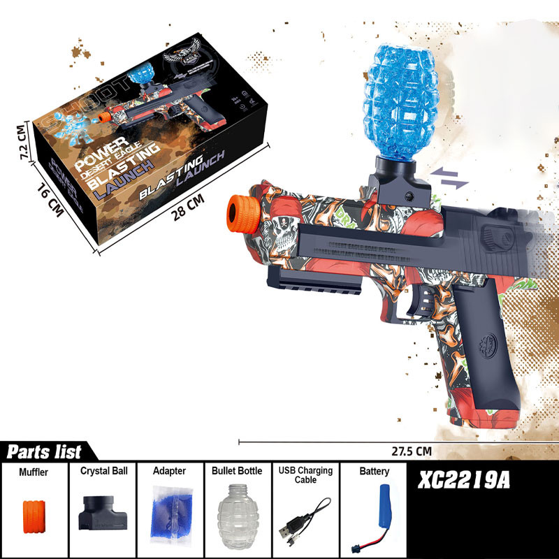 Фото Пістолет на гідрогелевих кульках (орбізах) Power Desert Eagle (Pirate Skull) в маназині vchehle.ua