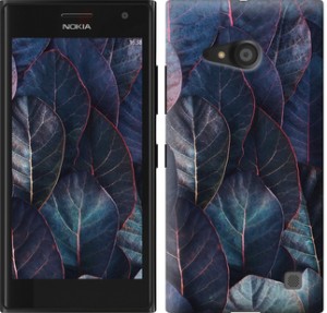 Чехол Листья v3 для Nokia Lumia 650