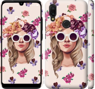 

Чехол Девушка с цветами v2 для Xiaomi Redmi 7 710897