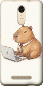 Чехол Funny Capybara CEO Working для Xiaomі Redmi Note 3 Pro