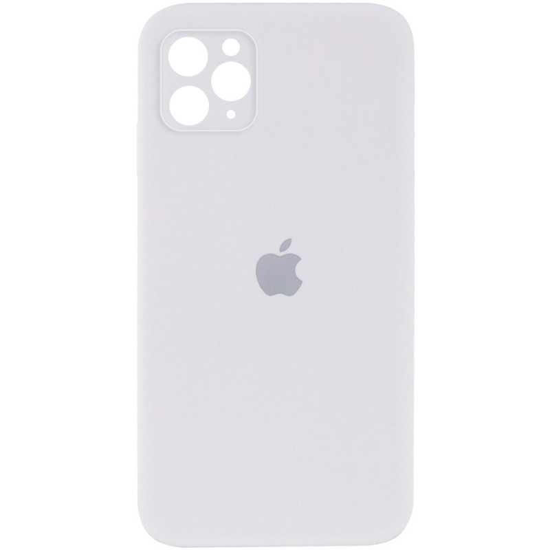 Чохол Silicone Case Square Full Camera Protective (AA) на Apple iPhone 11 Pro Max (6.5") (Білий / White)