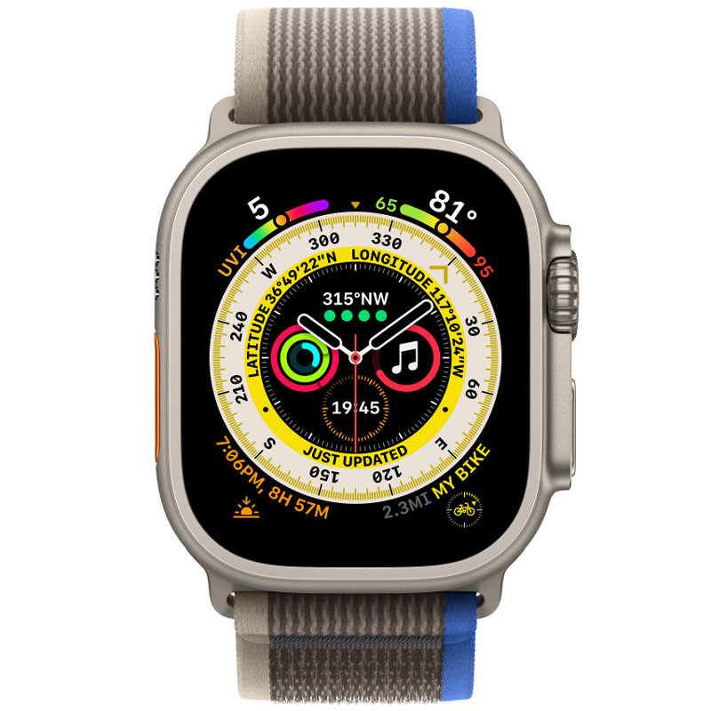 Фото Ремешок Trail Loop для Apple Watch 42/44/45/46/49mm (m/l) (Blue / Gray) на vchehle.ua