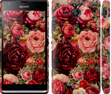 

Чехол Цветущие розы для Sony Xperia SP M35H 235848