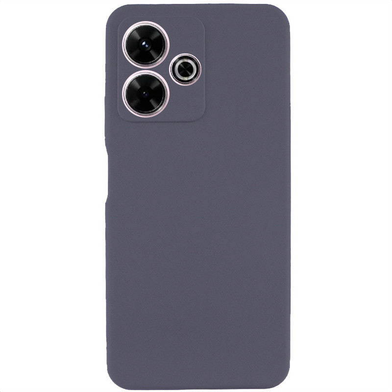 Чохол Silicone Cover Lakshmi Full Camera (AAA) на Xiaomi Redmi 13 4G / Poco M6 4G (Сірий / Dark Gray)