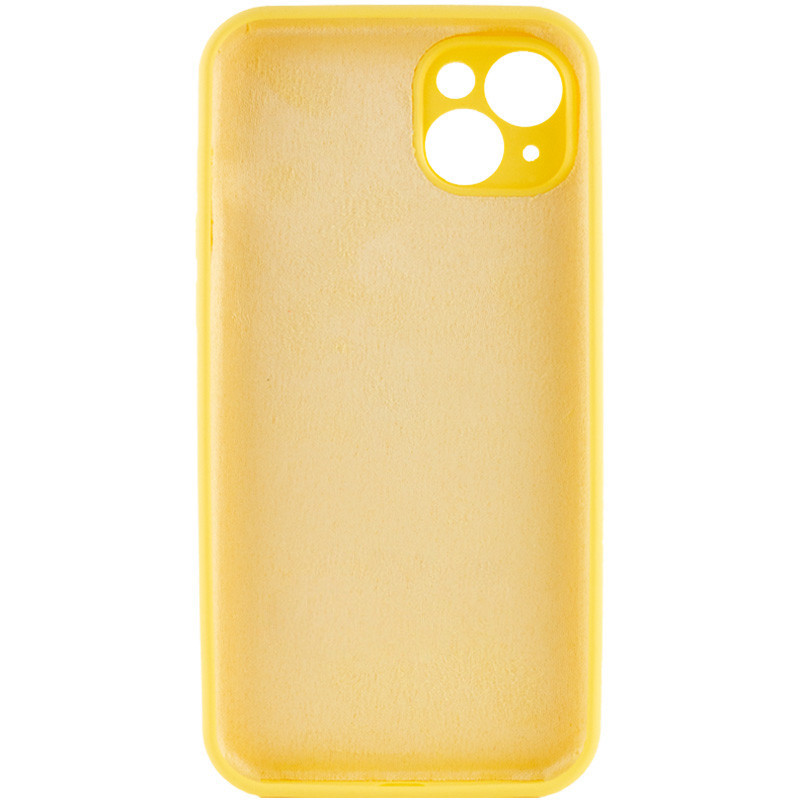 Чехол Silicone Case Full Camera Protective (AA) NO LOGO для Apple iPhone 15 (6.1") (Желтый / Yellow) в магазине vchehle.ua