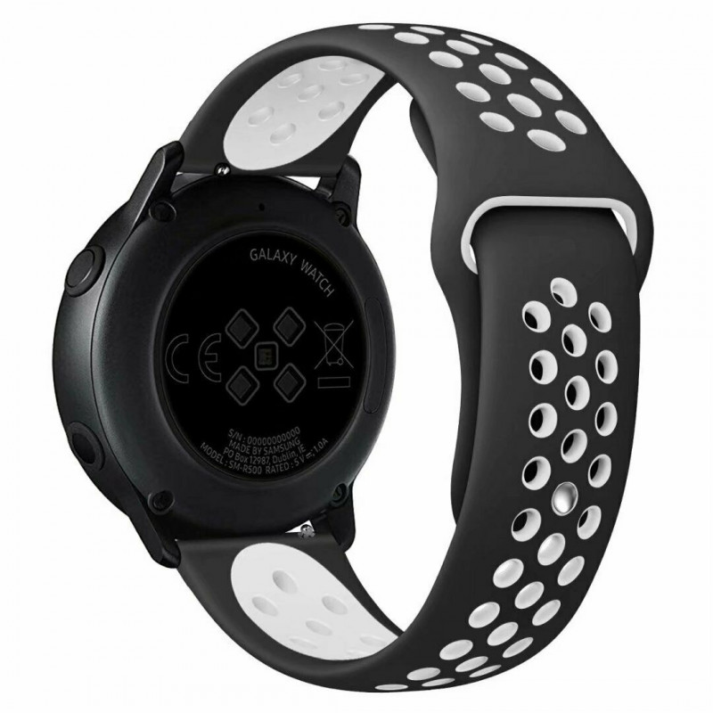 

Силиконовый ремешок Sport Nike+ для Xiaomi Amazfit/Samsung 20 mm (black/white) 904522