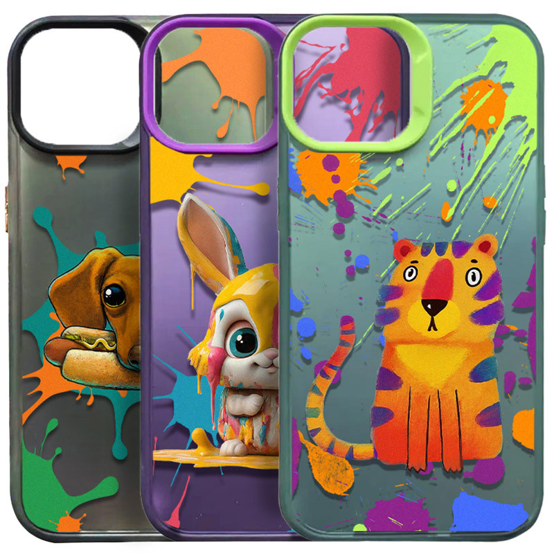 TPU+PC чохол TakiTaki Graffiti magic glow на Apple iPhone 12 Pro / 12 (6.1")