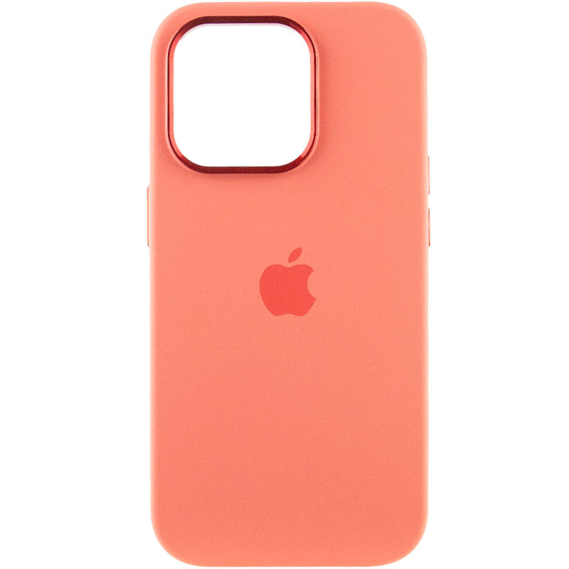 Фото Чехол Silicone Case Metal Buttons (AA) для Apple iPhone 13 Pro Max (6.7") (Розовый / Pink Pomelo) на vchehle.ua