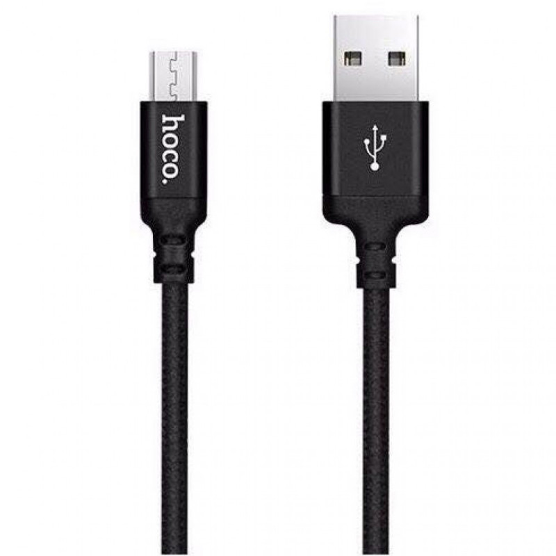 Фото Уценка Дата кабель Hoco X14 Times Speed Micro USB Cable (2m) (Мятая упаковка / Черный) на vchehle.ua