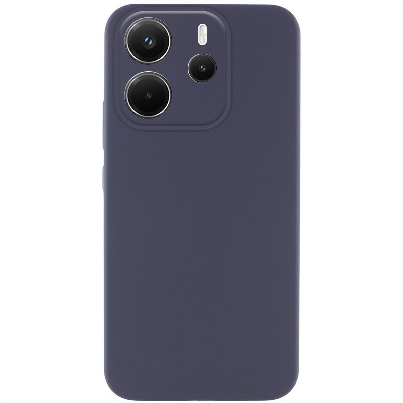 Чехол Silicone Cover Lakshmi Full Camera (AAA) для Xiaomi Redmi Note 14 4G (Int. version) (Серый / Dark Gray)