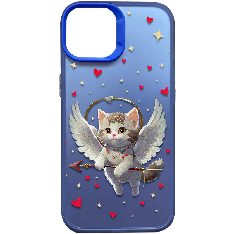 TPU+PC чохол TakiTaki Love magic glow для Apple iPhone 13 Pro Max (6.7") (Amurrr / Blue)