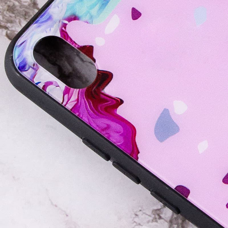 TPU+Glass чохол Diversity на Xiaomi Redmi 9A (Stains red) в магазині vchehle.ua